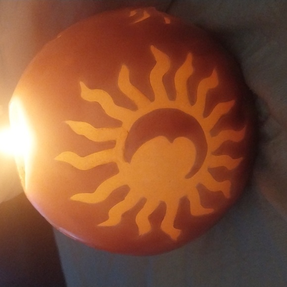 Large sun & moon candle - Picture 5 of 8